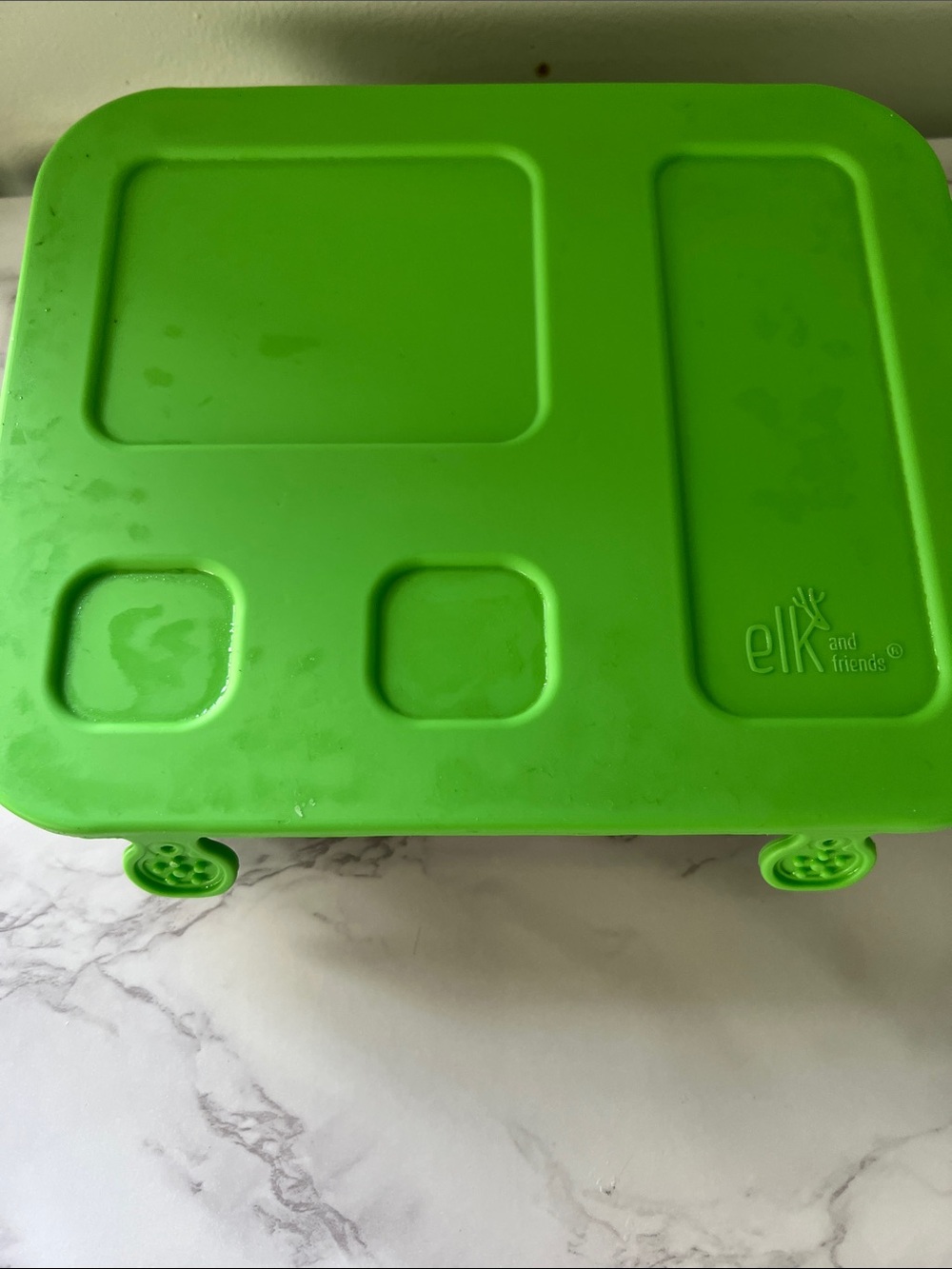 Green Kids Activity Tray with Compartments